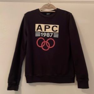 A.P.C. Crewneck sweatshirt 1987 logo unisex . Size Men’s XS women’s S/M